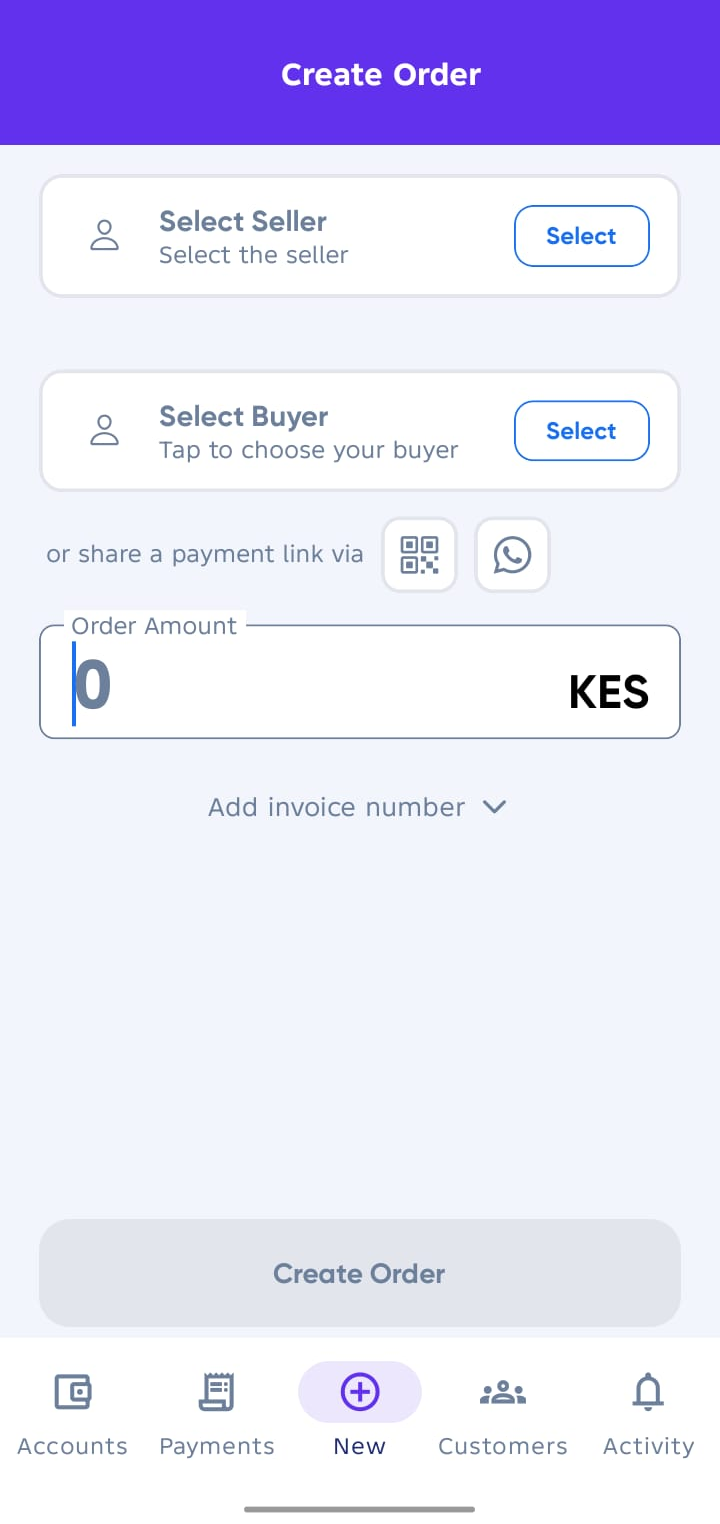 Create Order Form