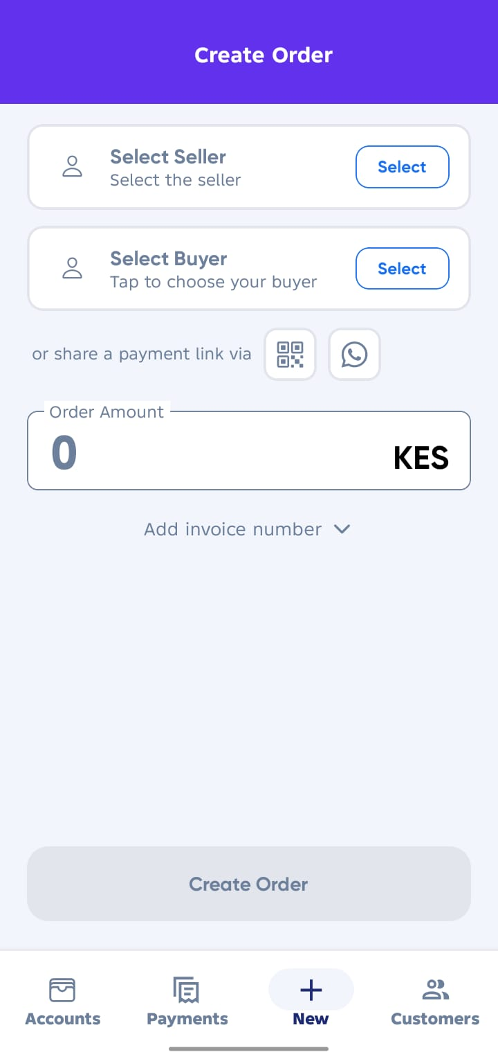Create Order Form