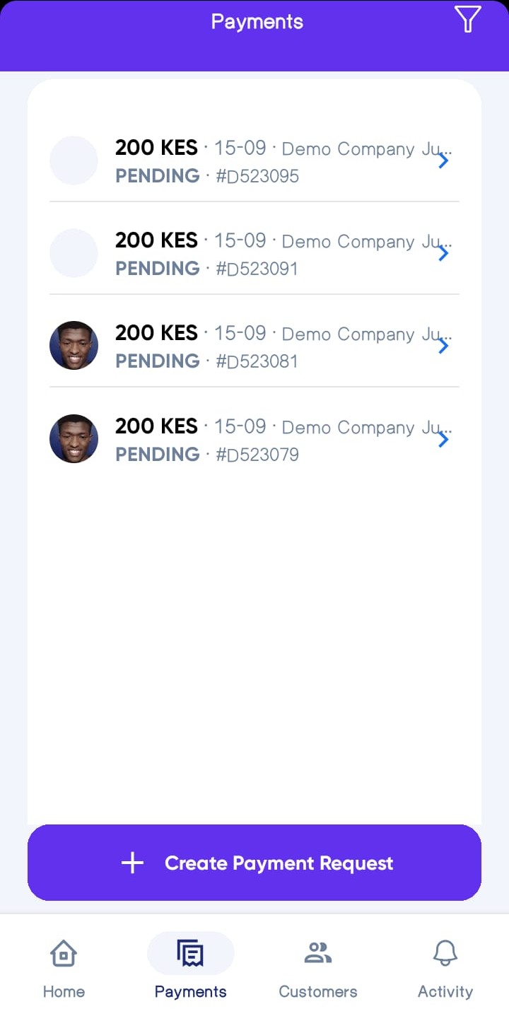 Payments List