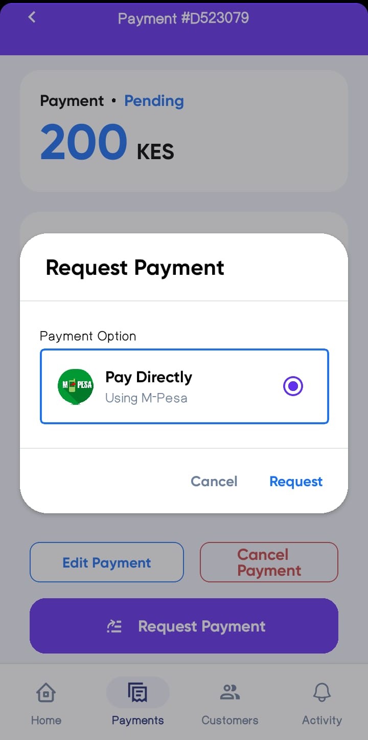 Request Payment