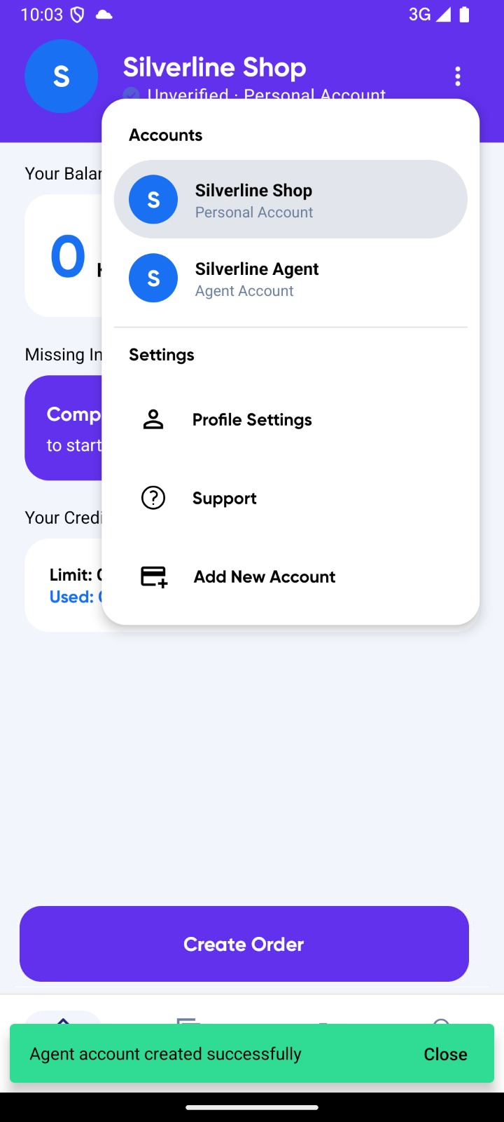 success agent account