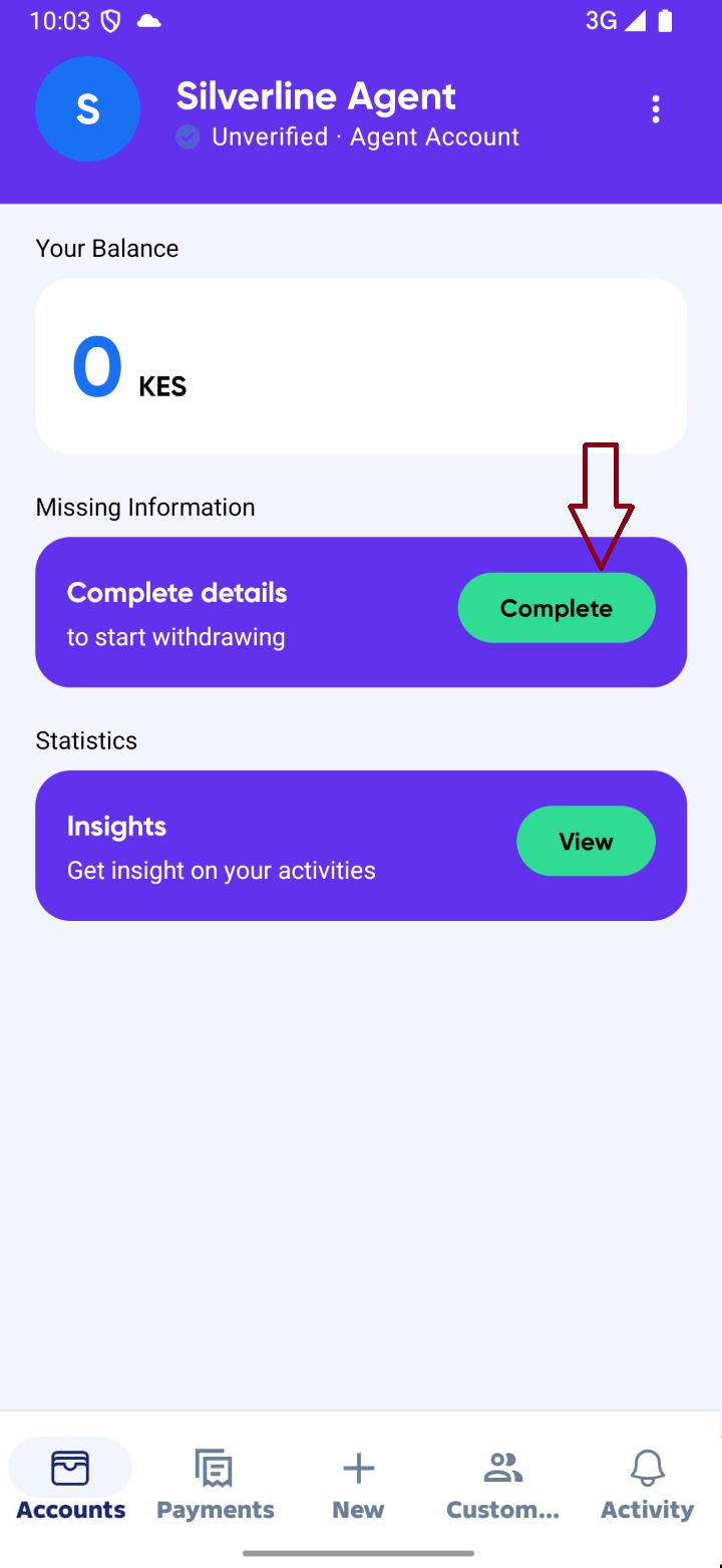Agent account home unverified