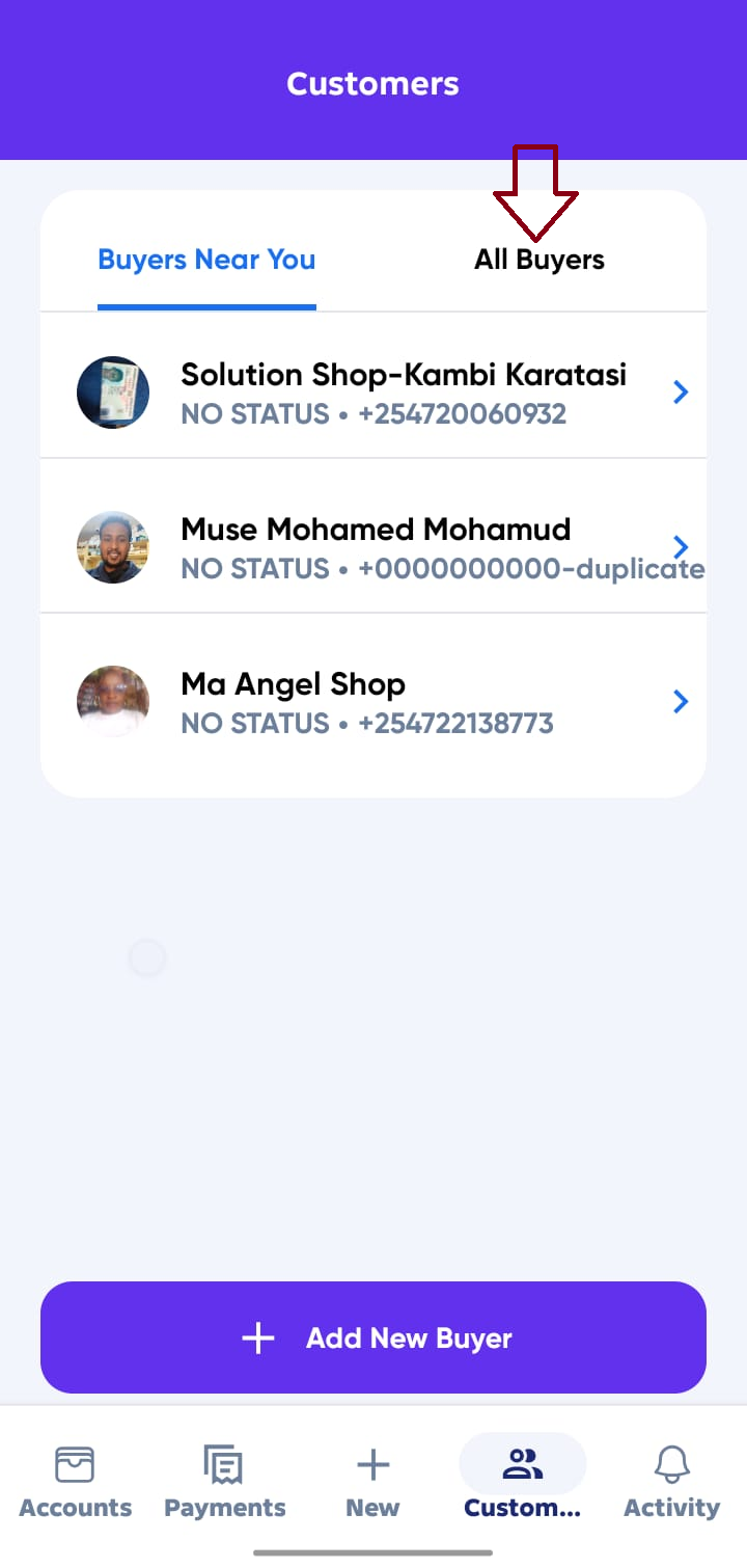 Agent Customers Buyer Near You Location access