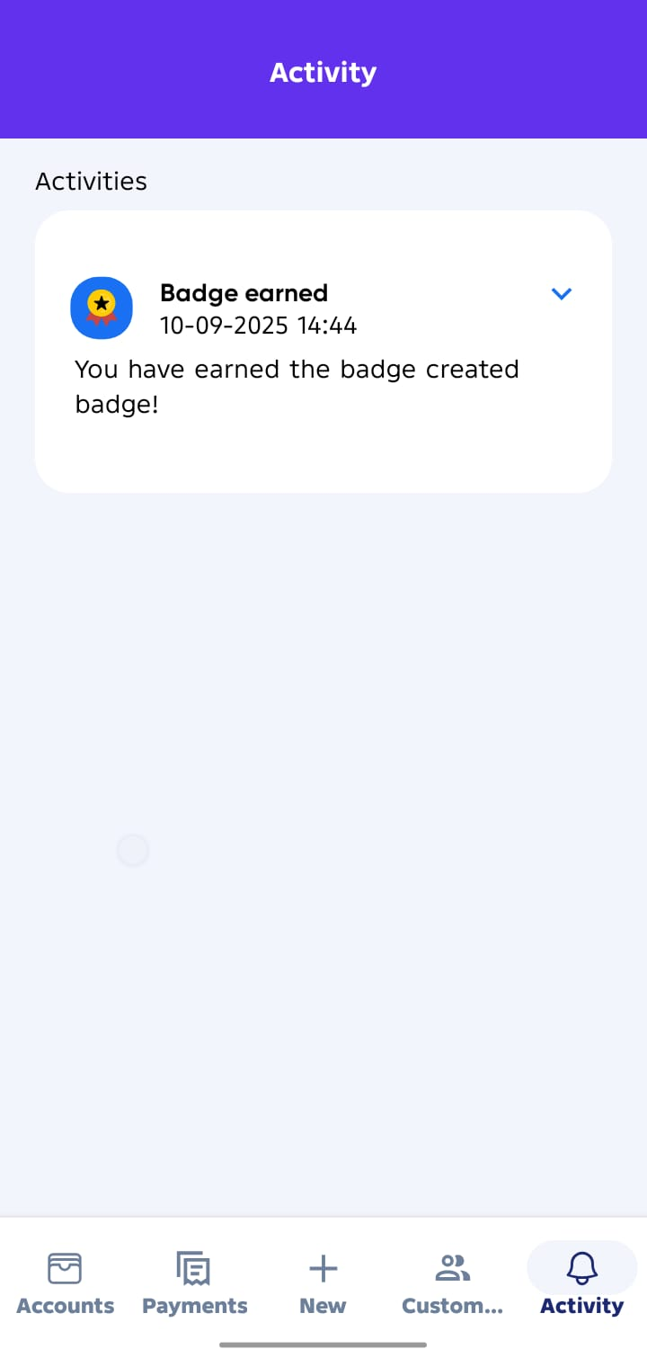 Agent Activity Screen