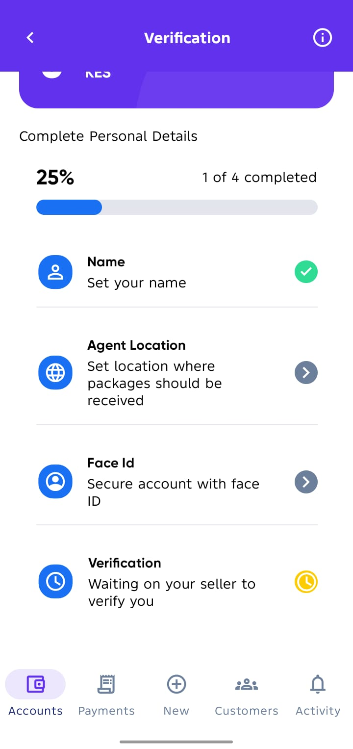 Agent verification details