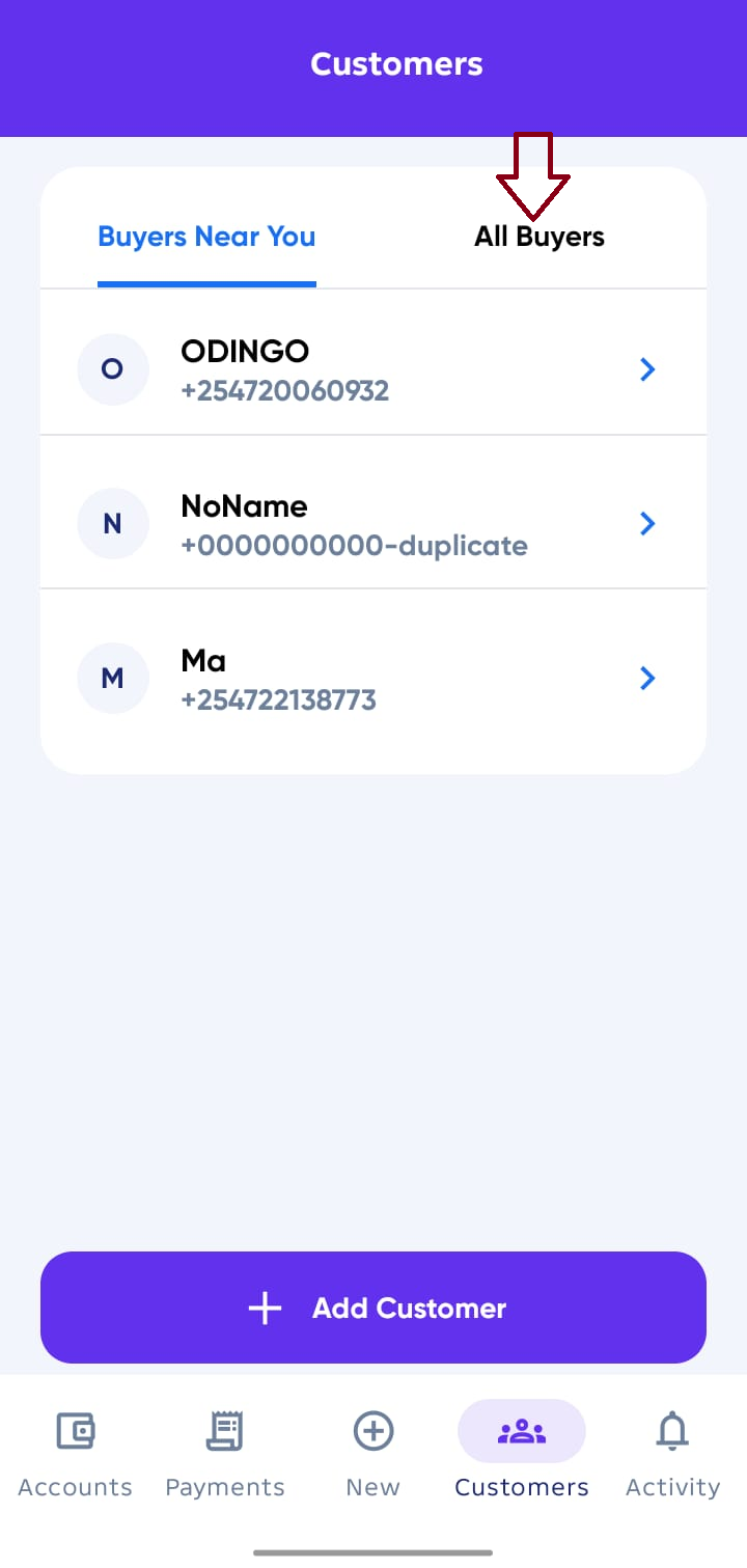 Agent Customers Buyer Near You Location access