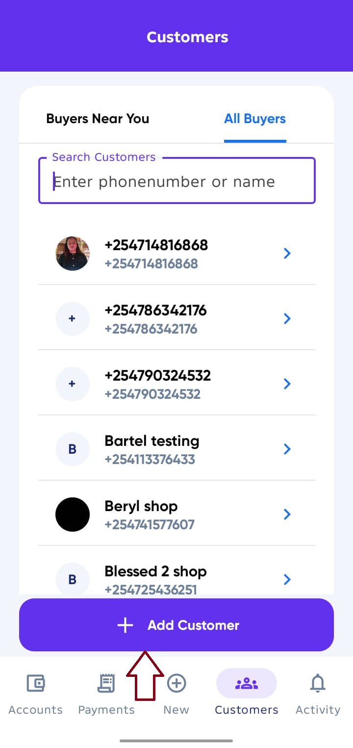 Agent All buyers list