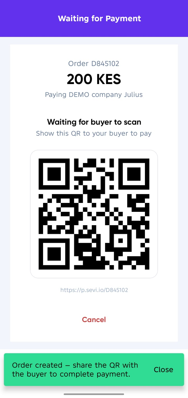 QRCode share payment