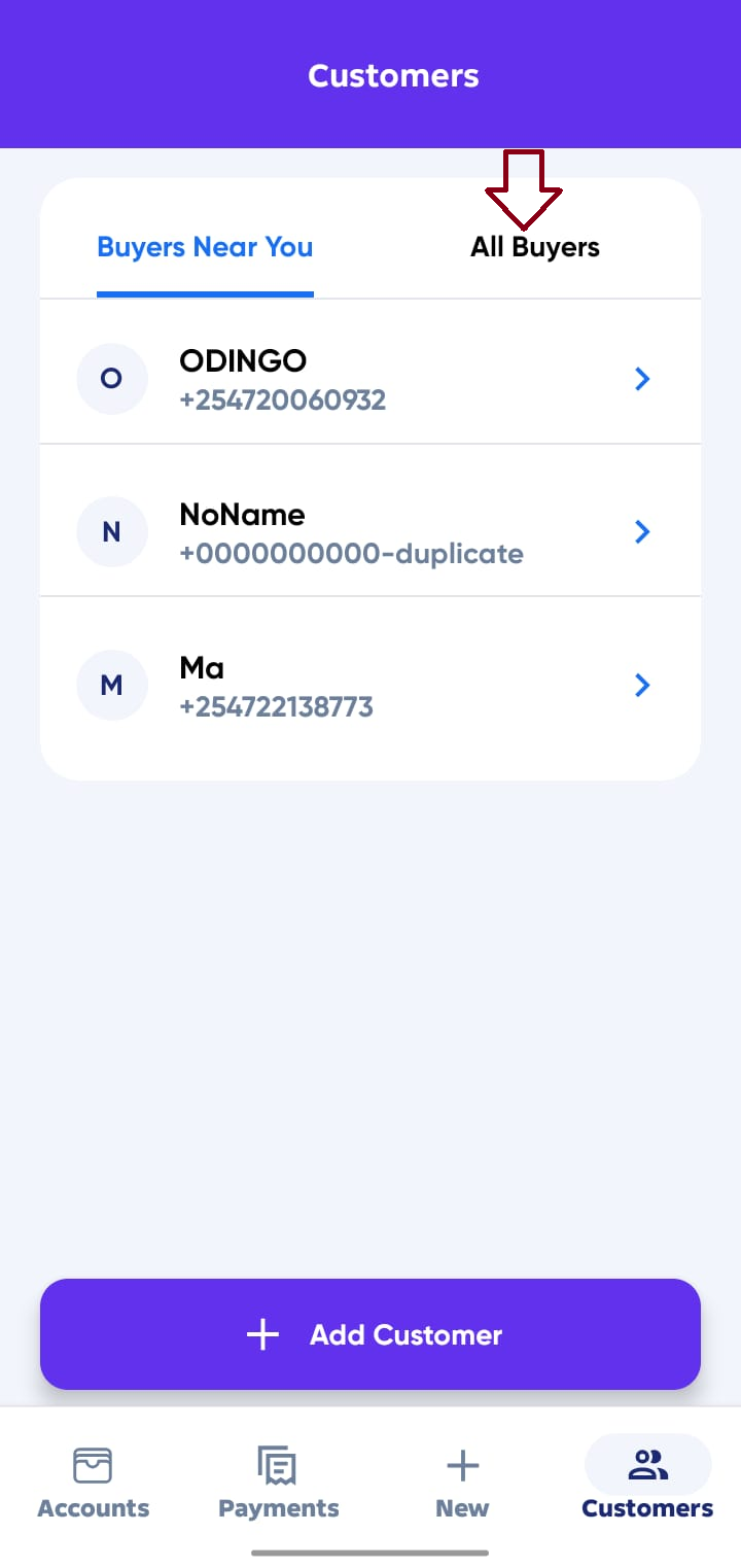 Agent Customers Buyer Near You Location access