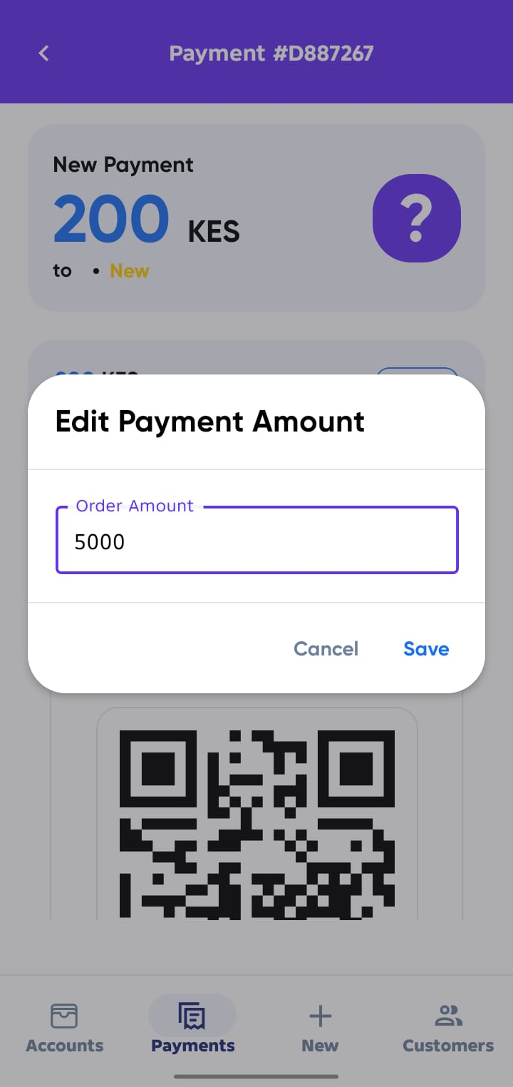 Payment Edit Action 1