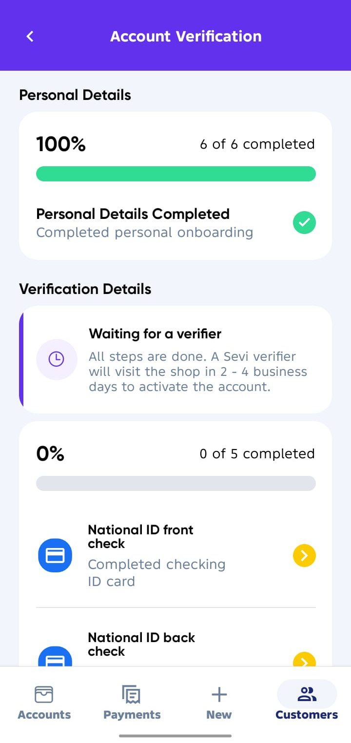Buyer invite verification screen 1