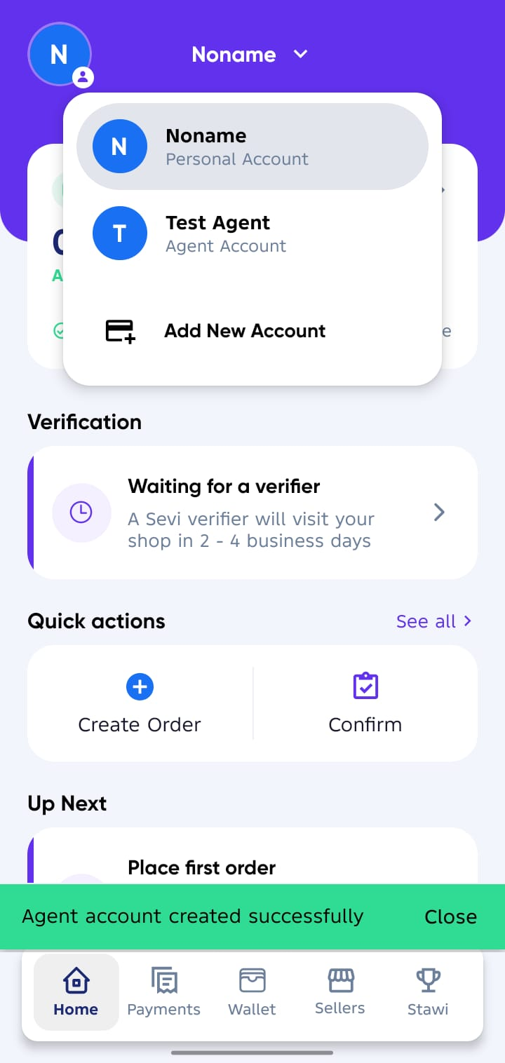 success agent account