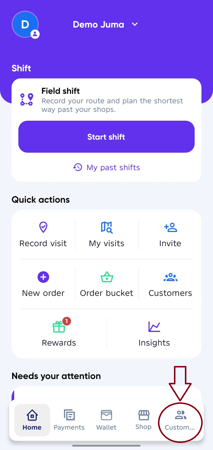 Agent Home Account