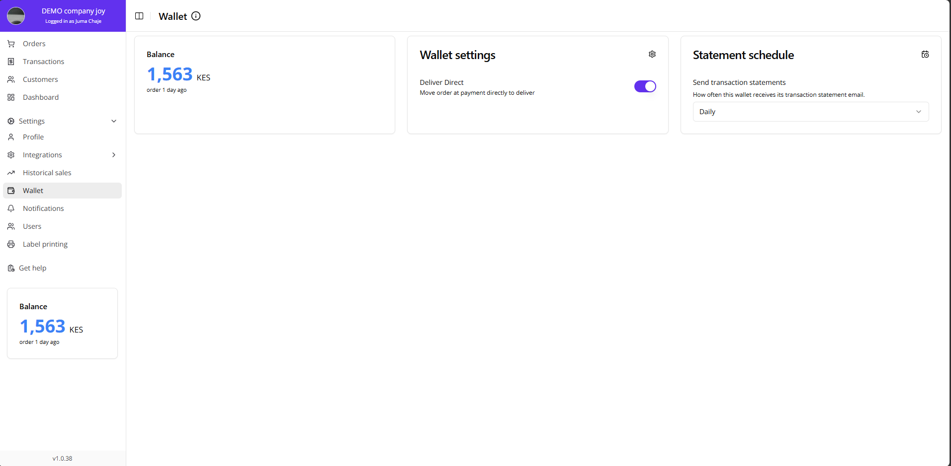 Wallet Overview