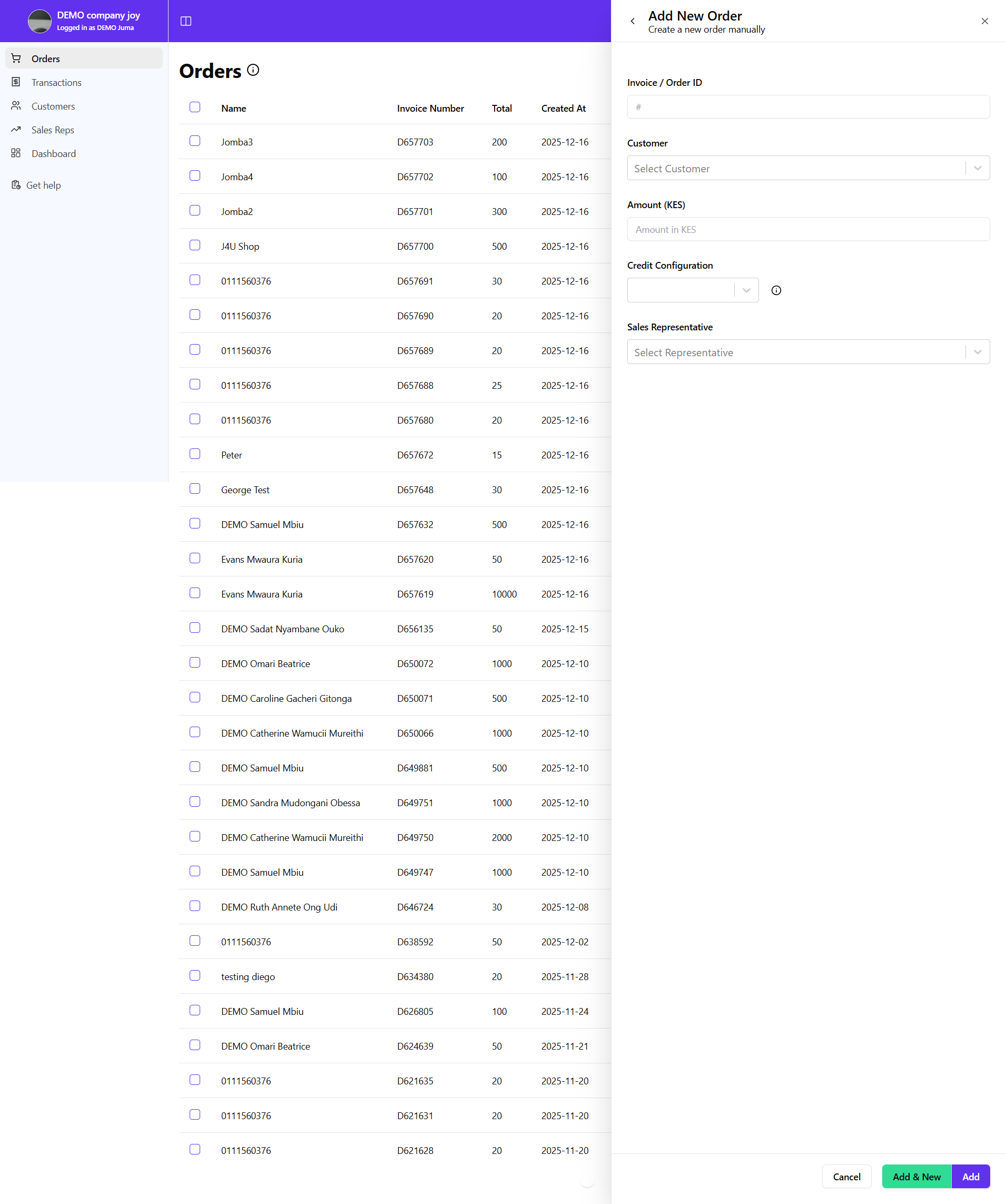 add payment request modal