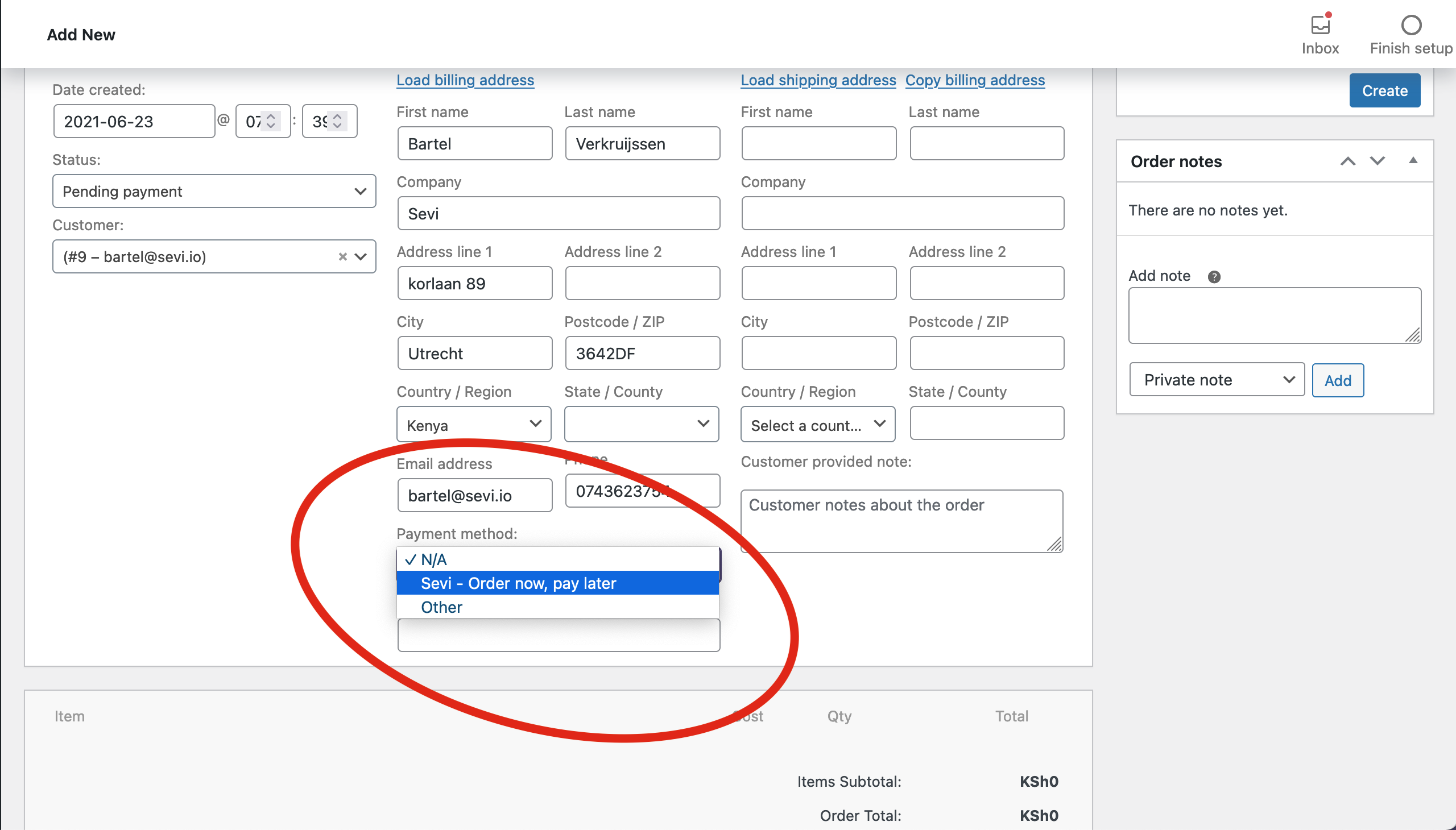 payment Method