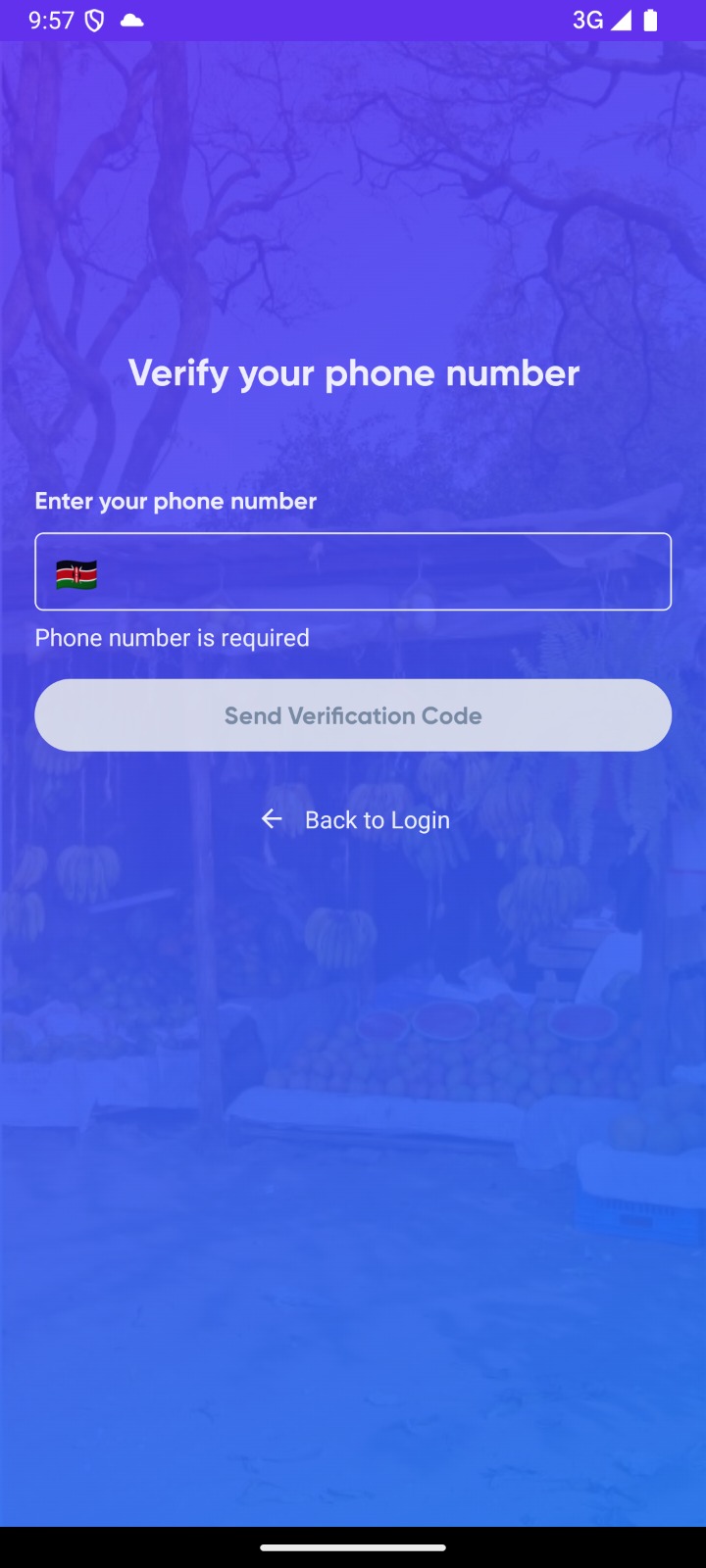 Phone number verification onboarding