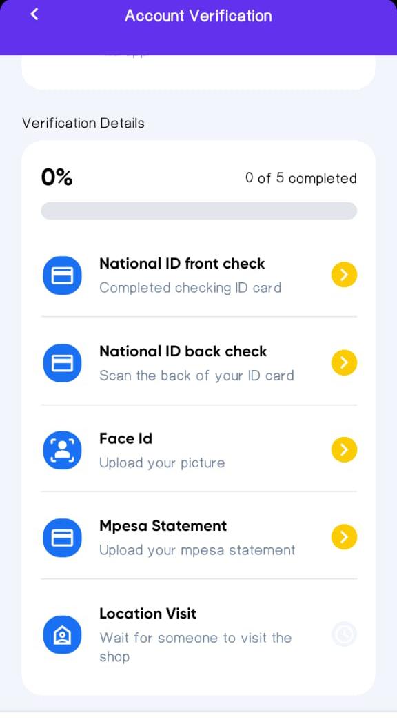 Buyer Verification Screen