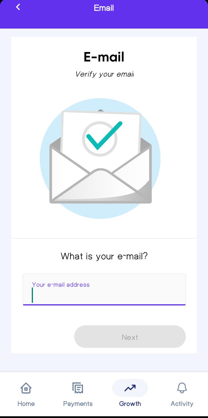 Buyer Email Screen