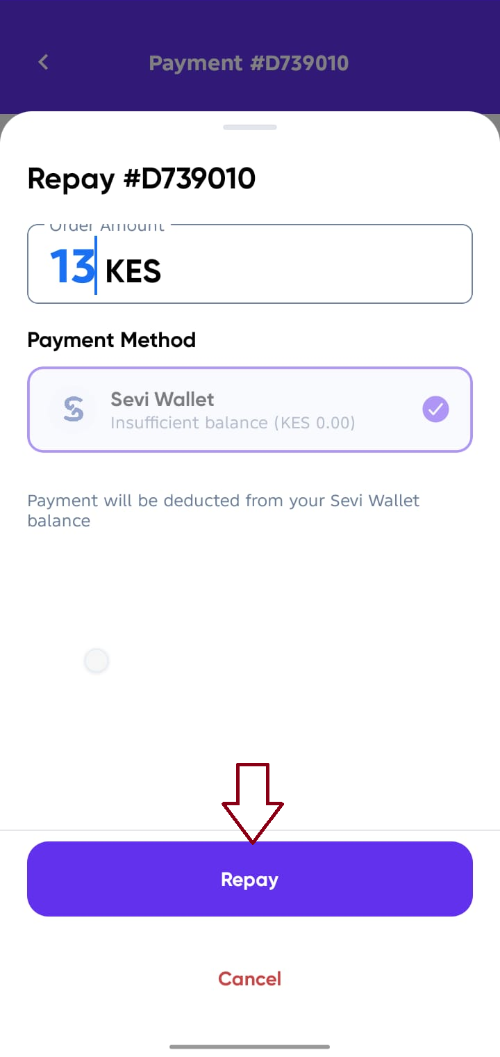 Clear Payment Options Screen