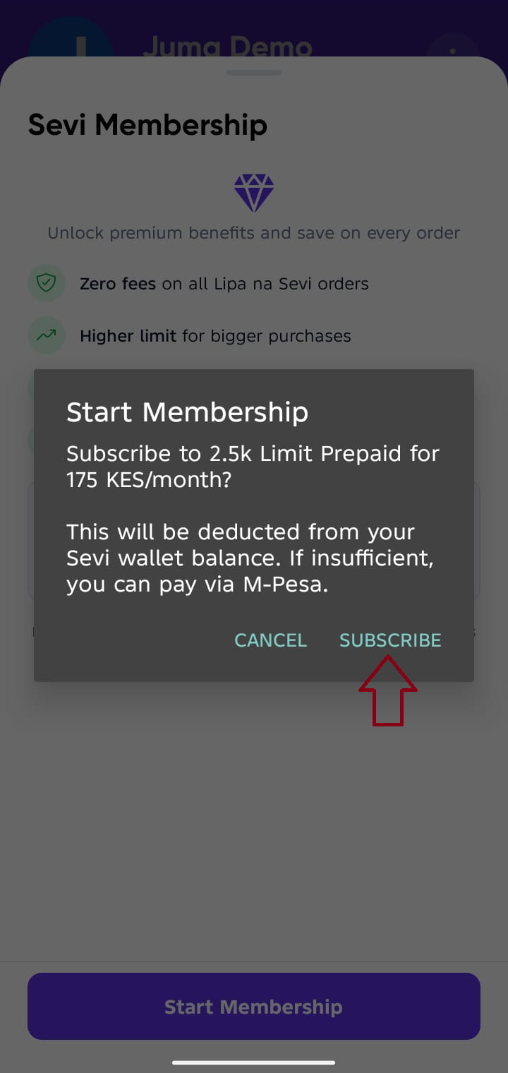 Sevi membership subscribe