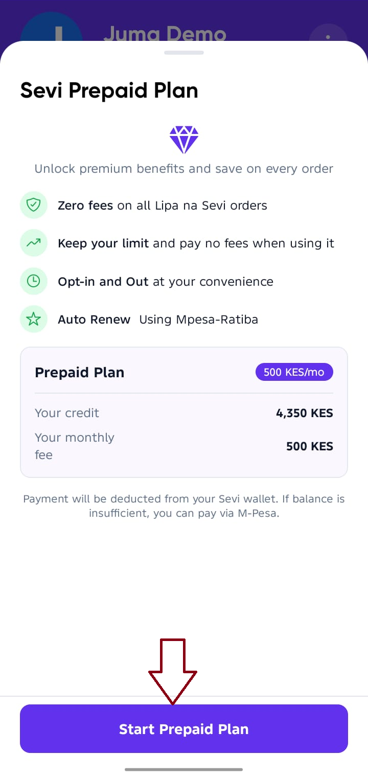 Sevi membership start