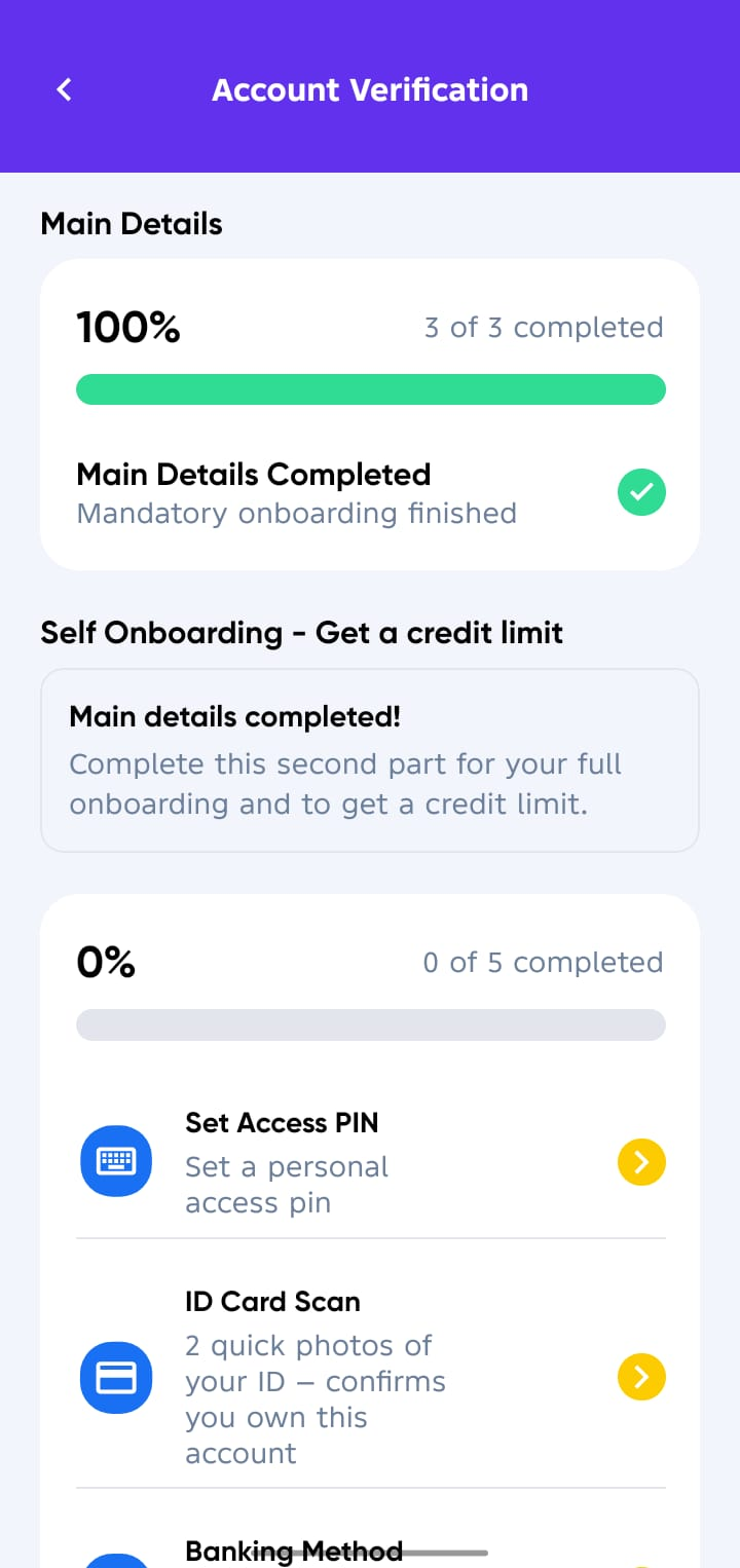 Onboarding Completion Screen