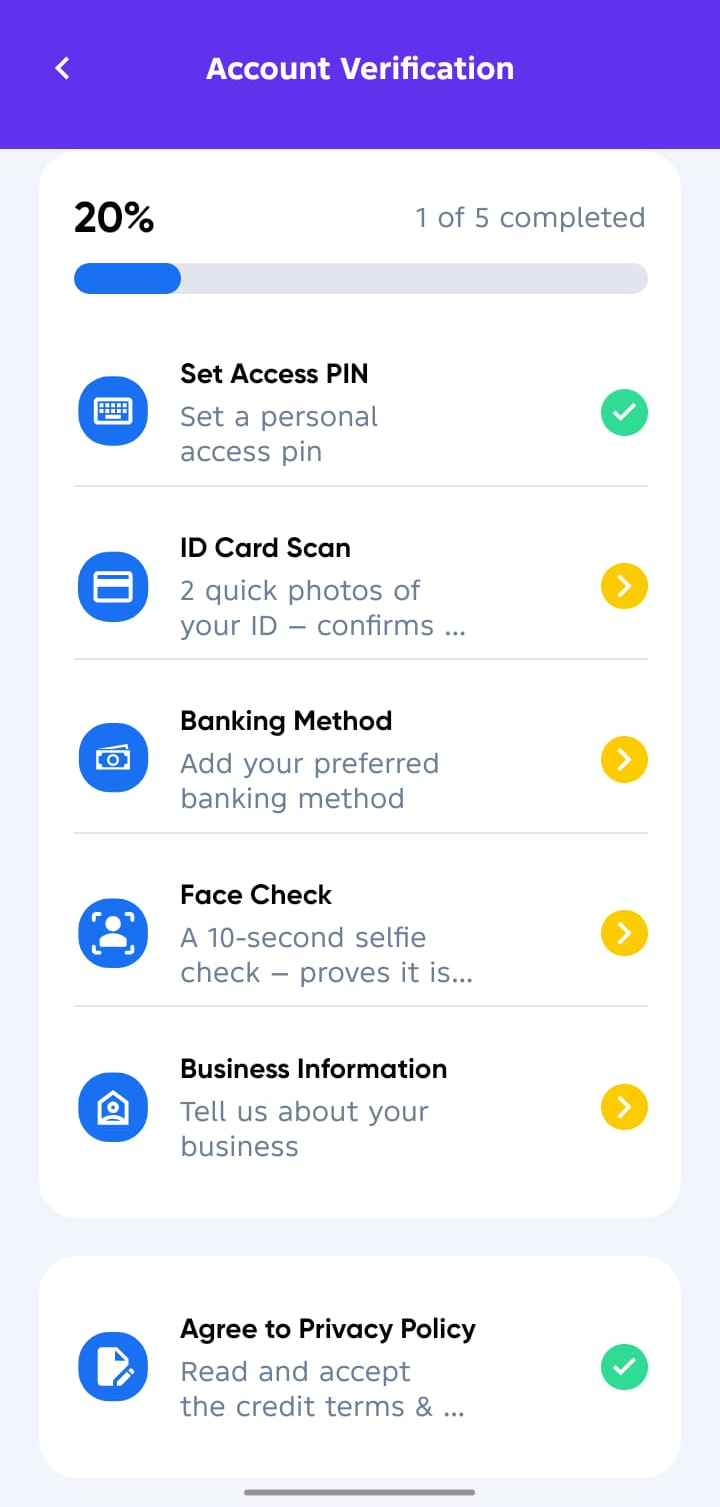 Buyer Verification Screen