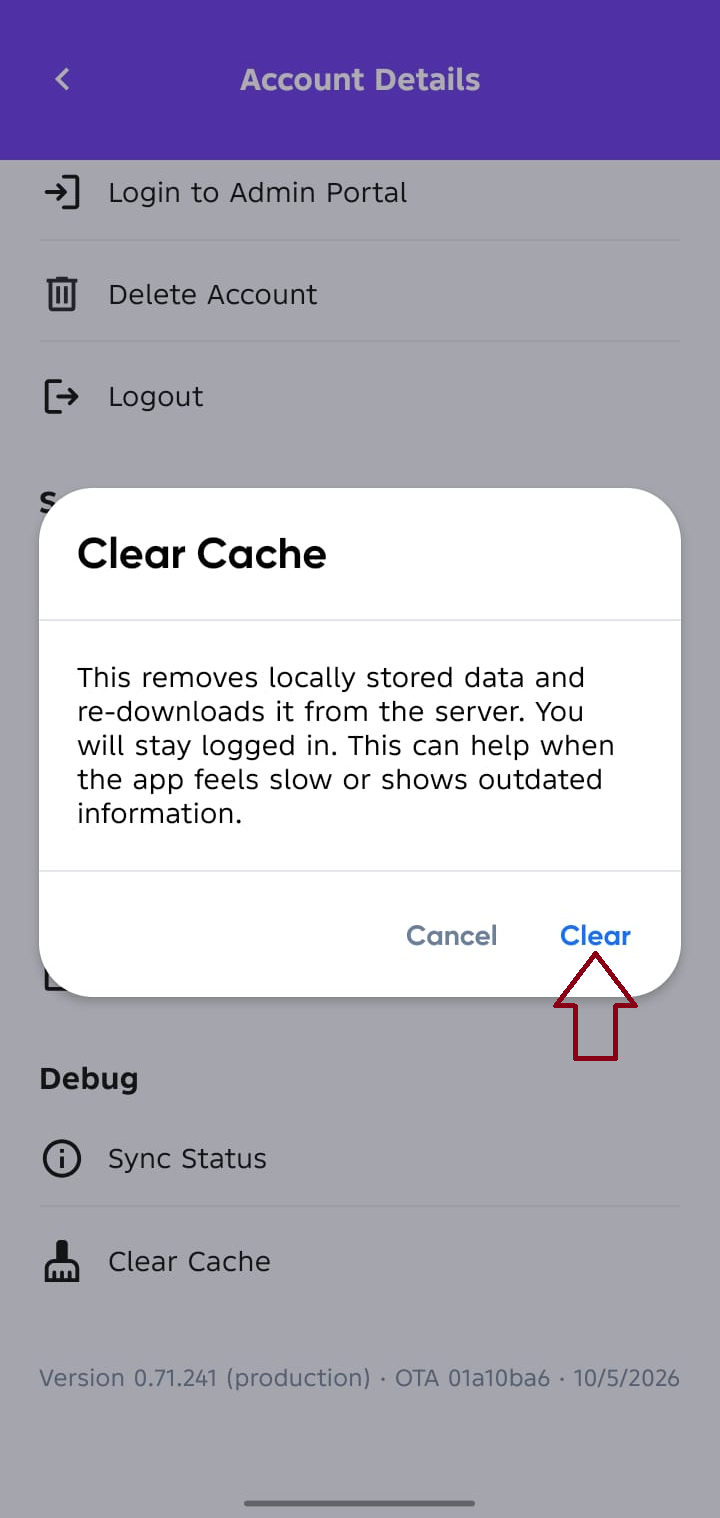 Clear cache 2