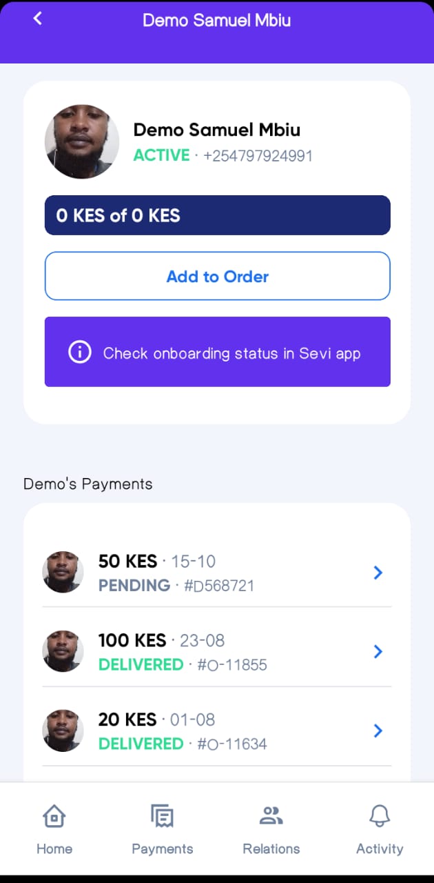 Buyer Details Screen