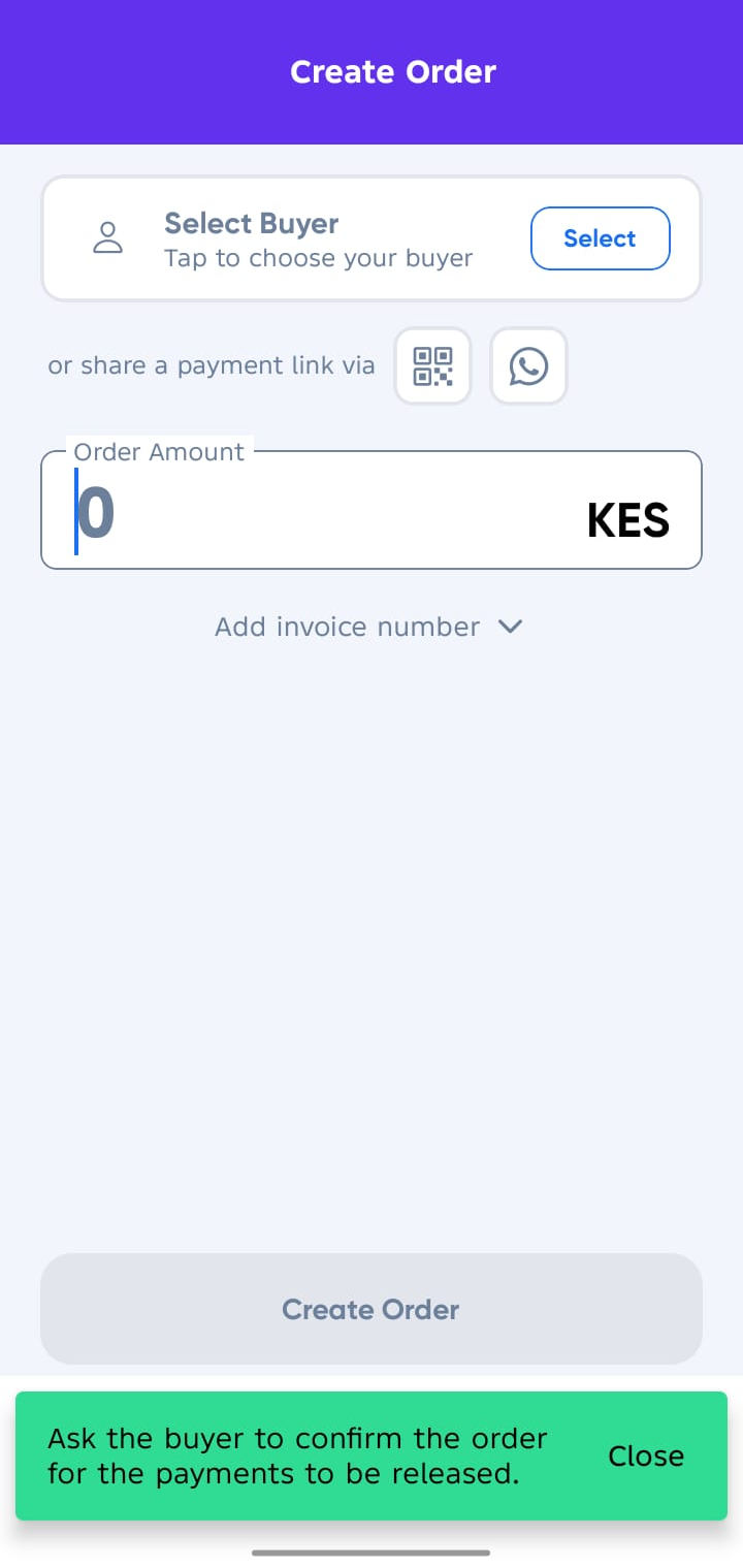 Order Details request payment 2