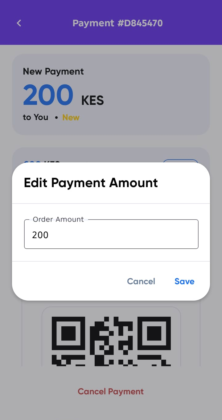 Edit Payment Request